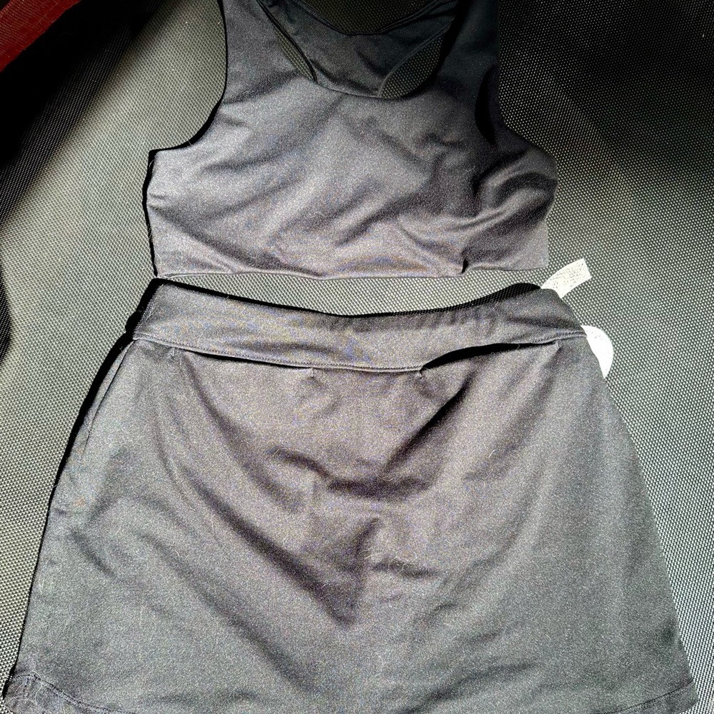DSG Black Kids A-Line Skirt Set size L(14) EUC